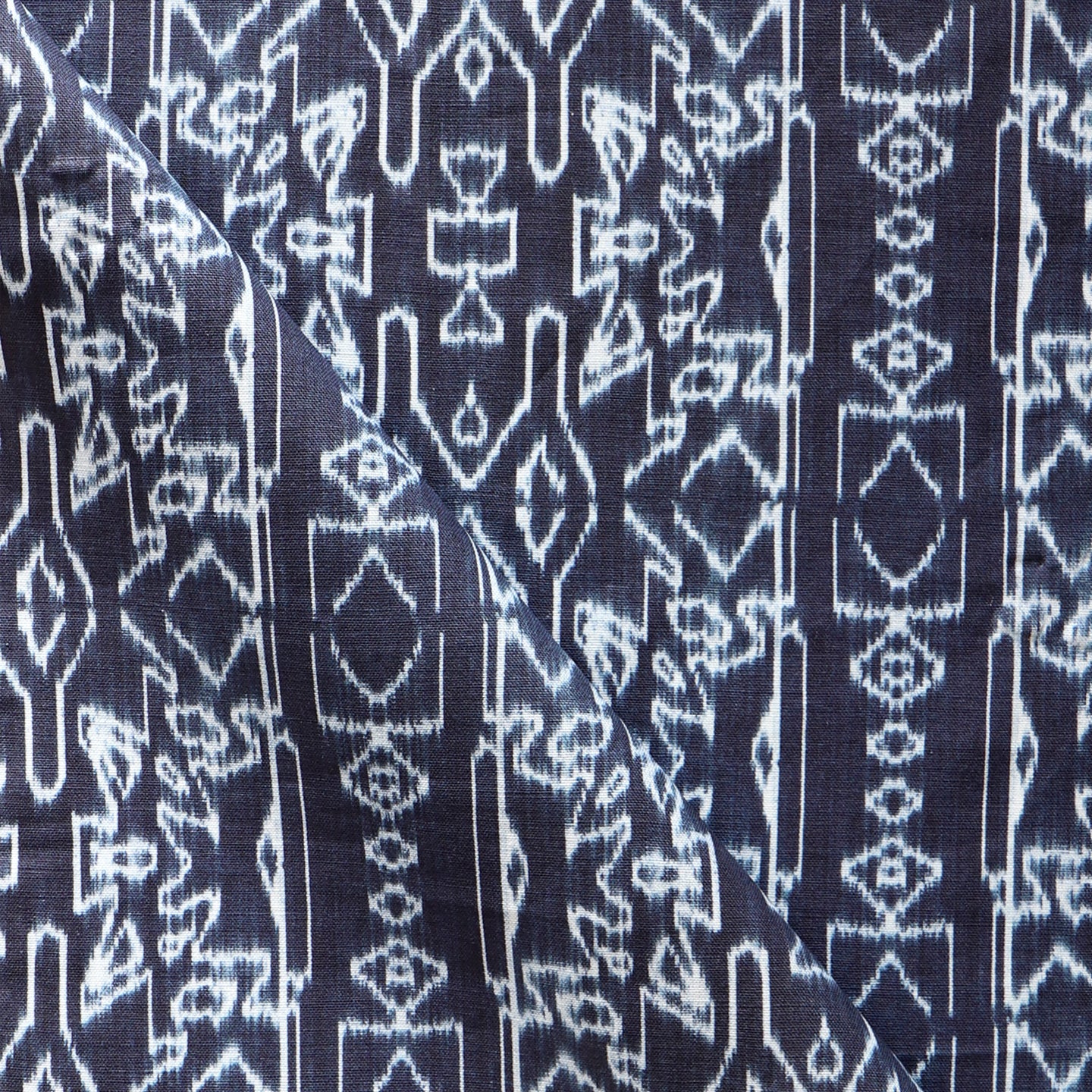 A close up of an indigo fabric