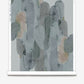In Arcos custom wallpaper in Sage, rich greys and a dash of muted pink create a geometric pattern of curves and columns