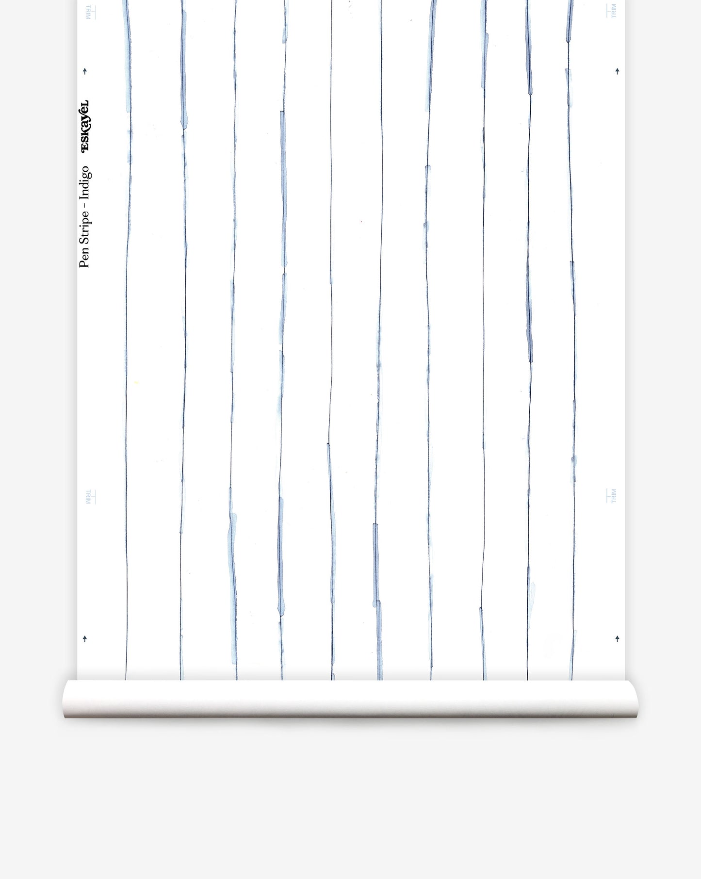 As luxury wallpaper, Pen Stripe is our pattern of hand-inked pinstripes Indigo is a colorway of blue