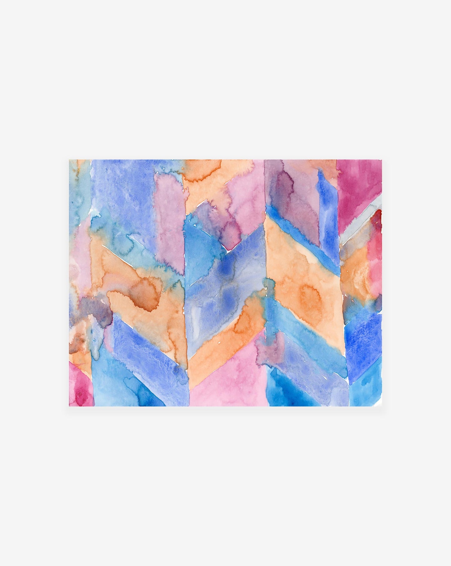 A colorful Sorisa Print painting by the Eskayel founder on a white background