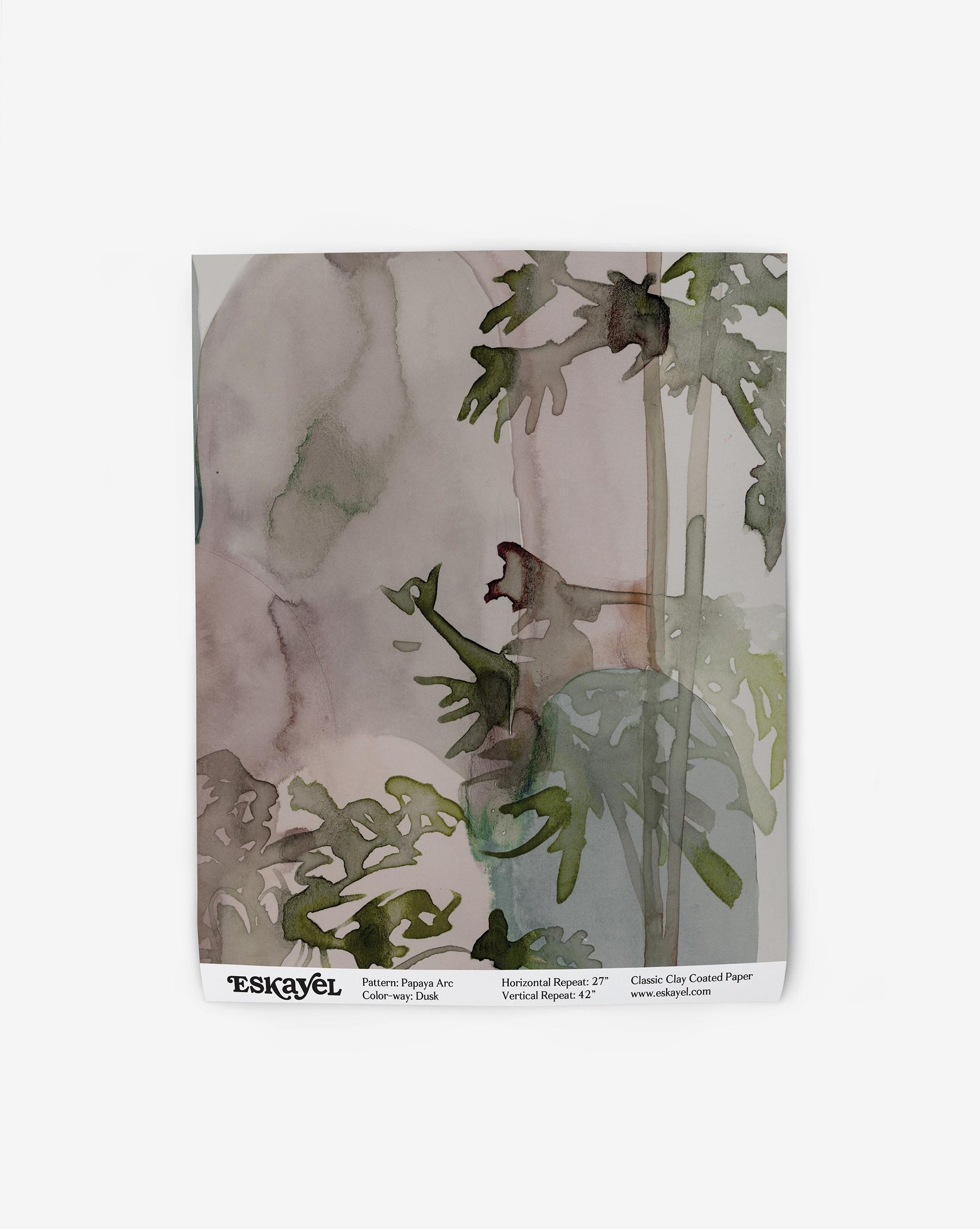 A watercolor painting of a monkey in a jungle with Papaya Arc Wallpaper Dusk
