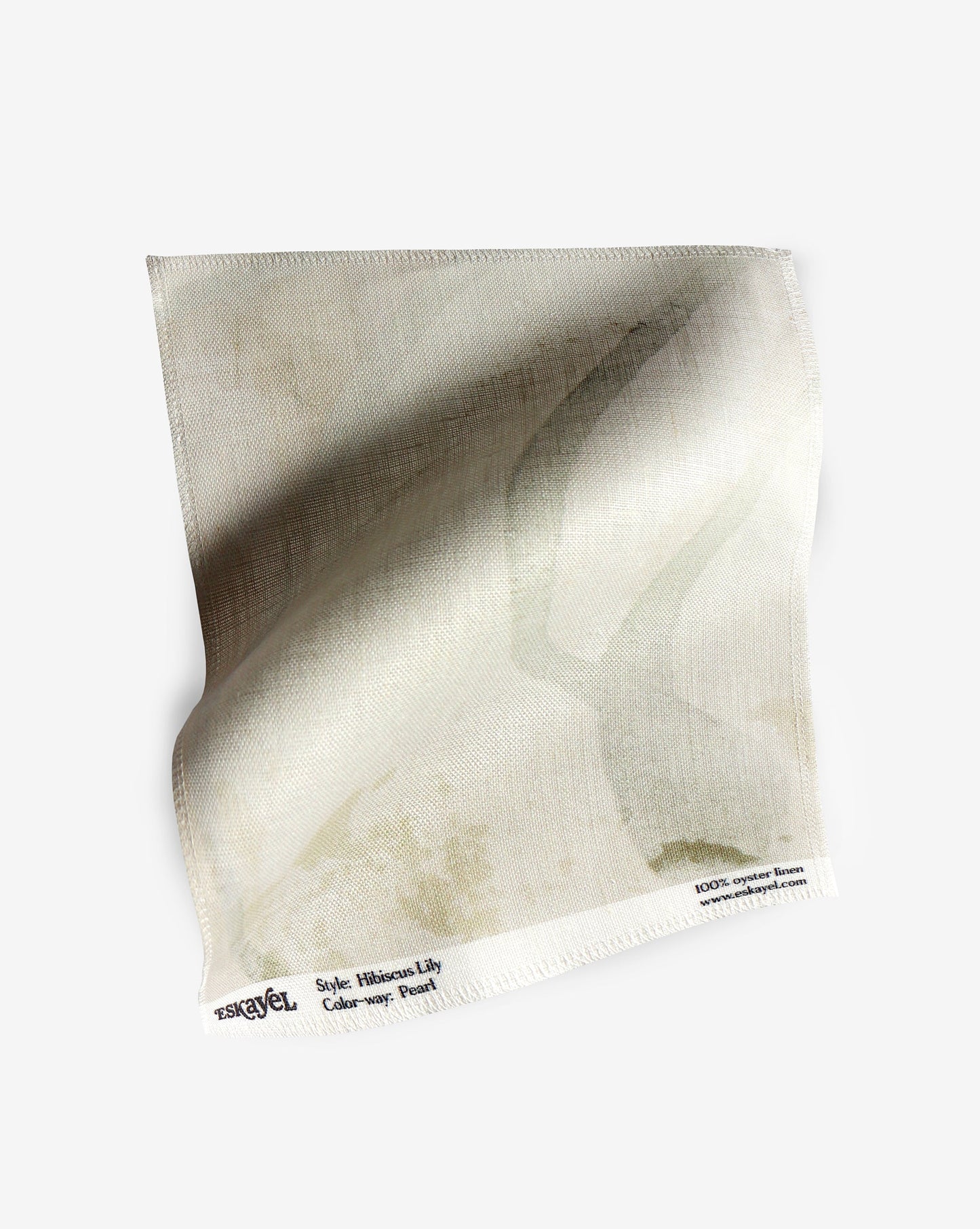 Eskayel’s hibiscus lily pattern in the color way pearl in shades of yellow.