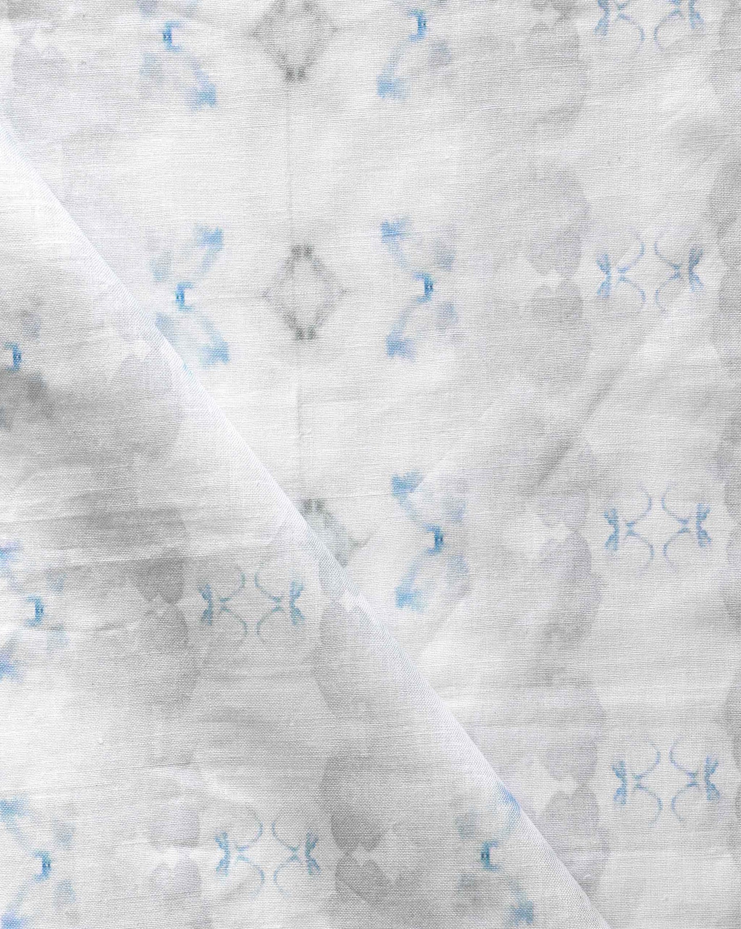 Eskayel's Icelandic mist fabric in the colorway sky blue.