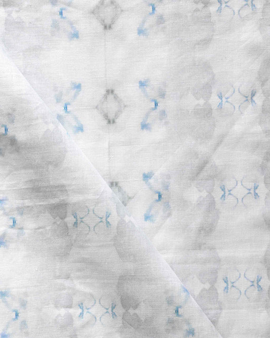 Eskayel's Icelandic mist fabric in the colorway sky blue.