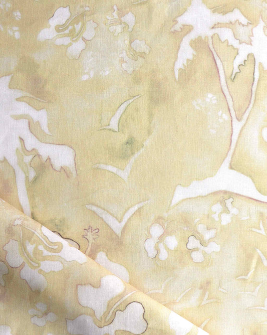 Eskayel’s Kokomo high-end fabric for interiors in Sunshine is a colorway of yellow.