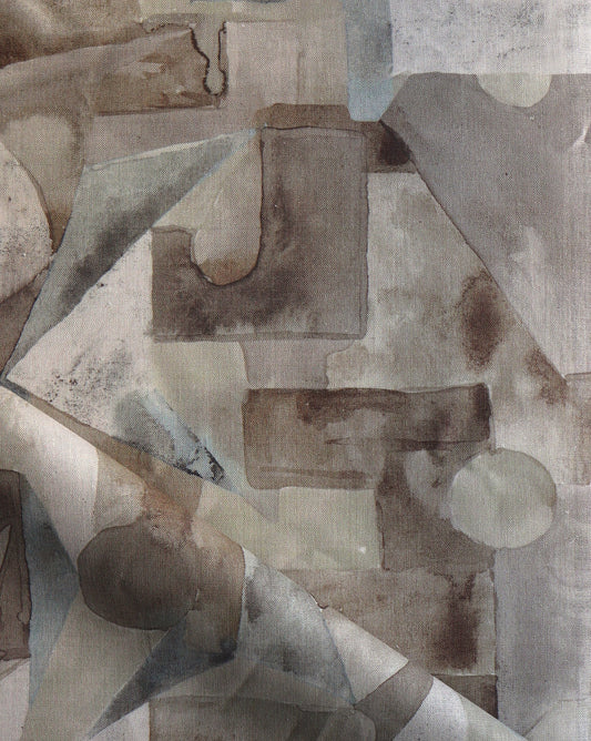 Pieces fabric in the Garnet colorway presents an earthy blend of brown shades.
