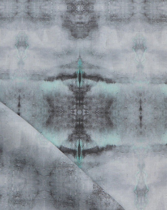 A high-end Poolside Fabric Viridian with a pattern on it