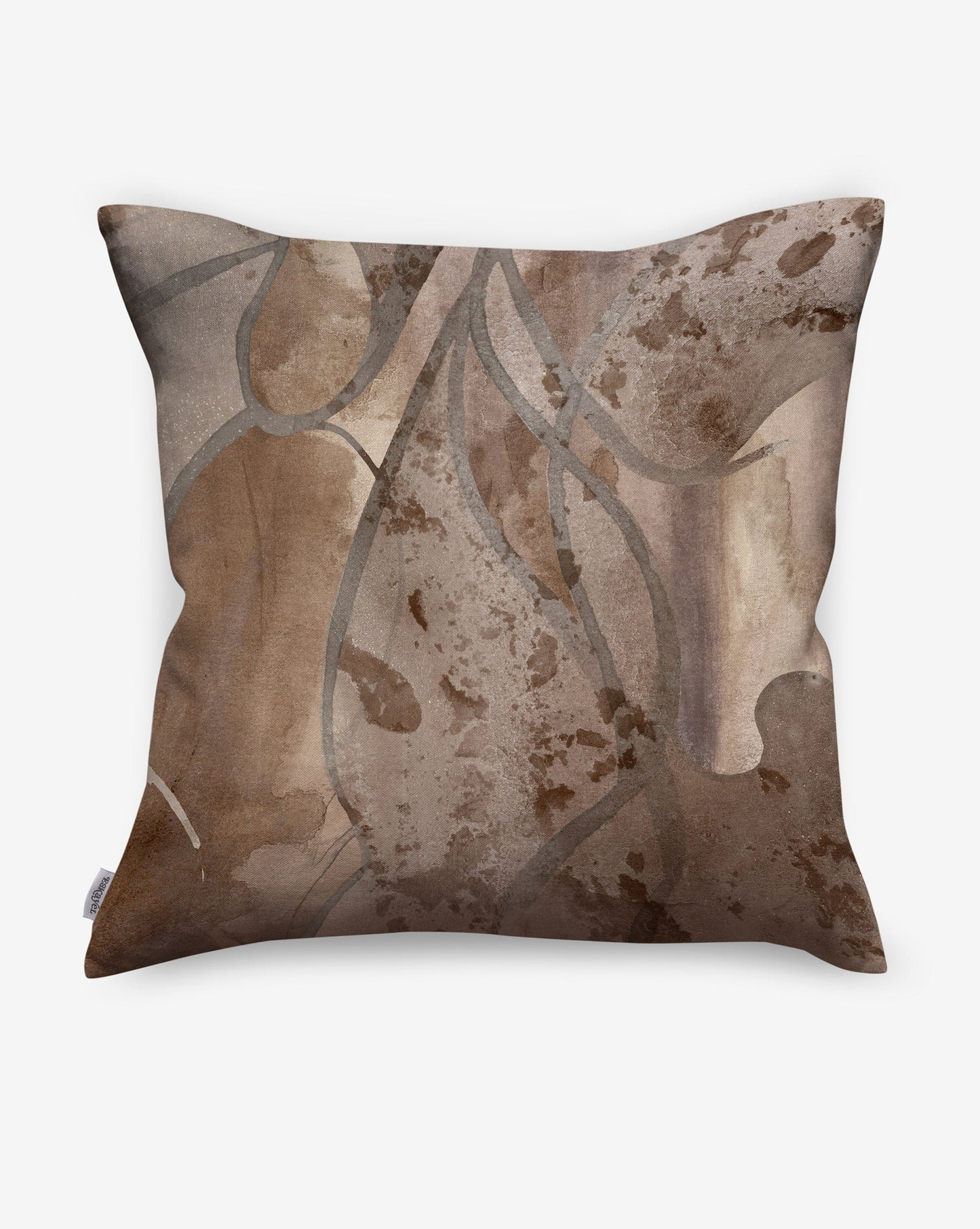 Garnet is a brown colorway used in Eskayel Hibiscus Lily linen pillows.