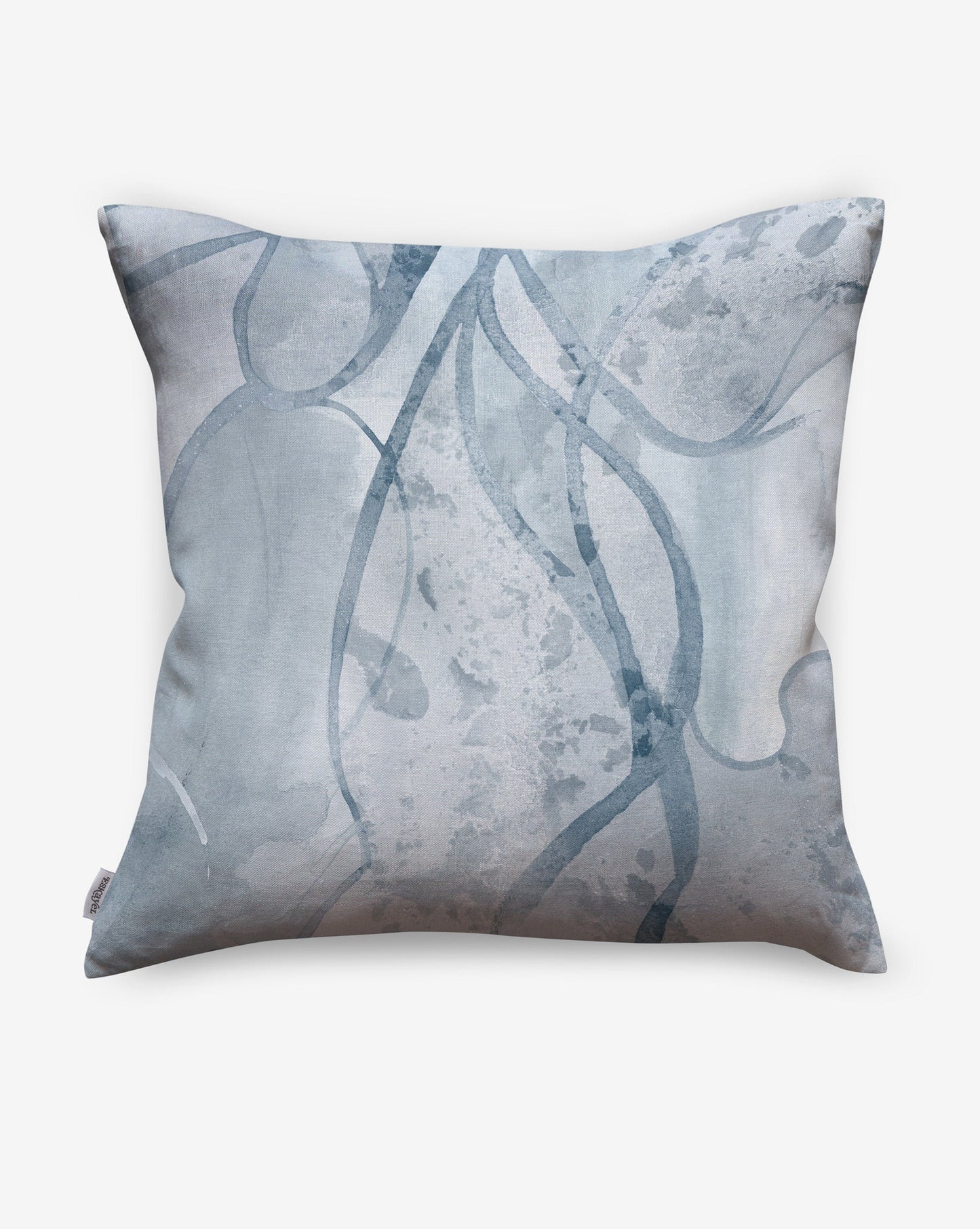 Lapis is a blue colorway used in Eskayel Hibiscus Lily linen pillows.