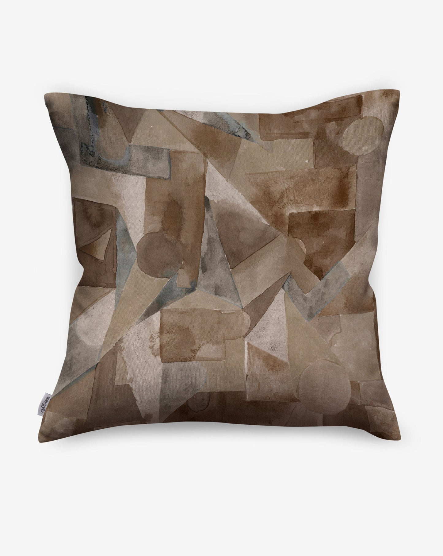 Pieces linen pillows in Garnet from Eskayel presents an earthy blend of brown shades.