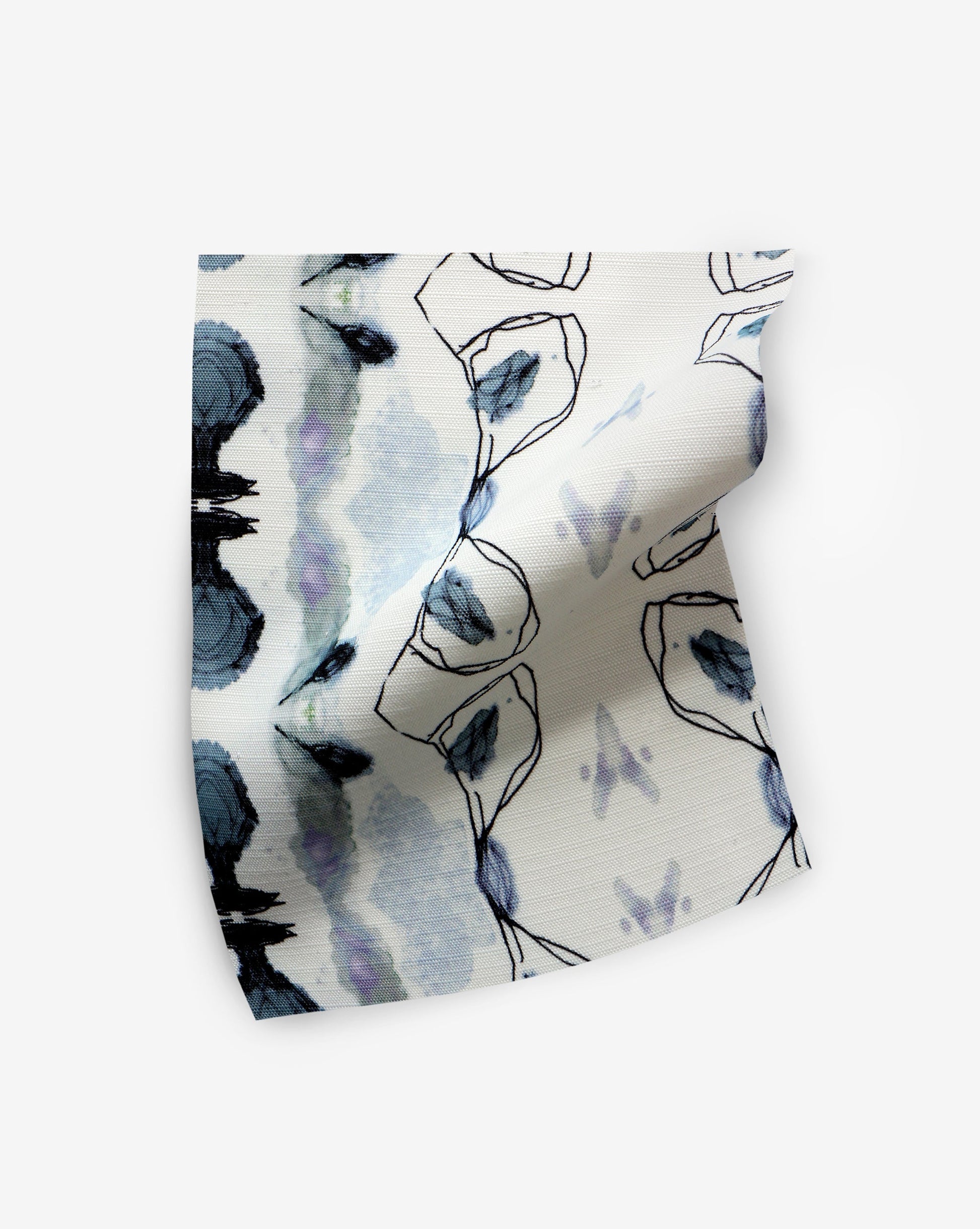 A fabric with the Bali Stripe Performance Fabric Indigo pattern on it