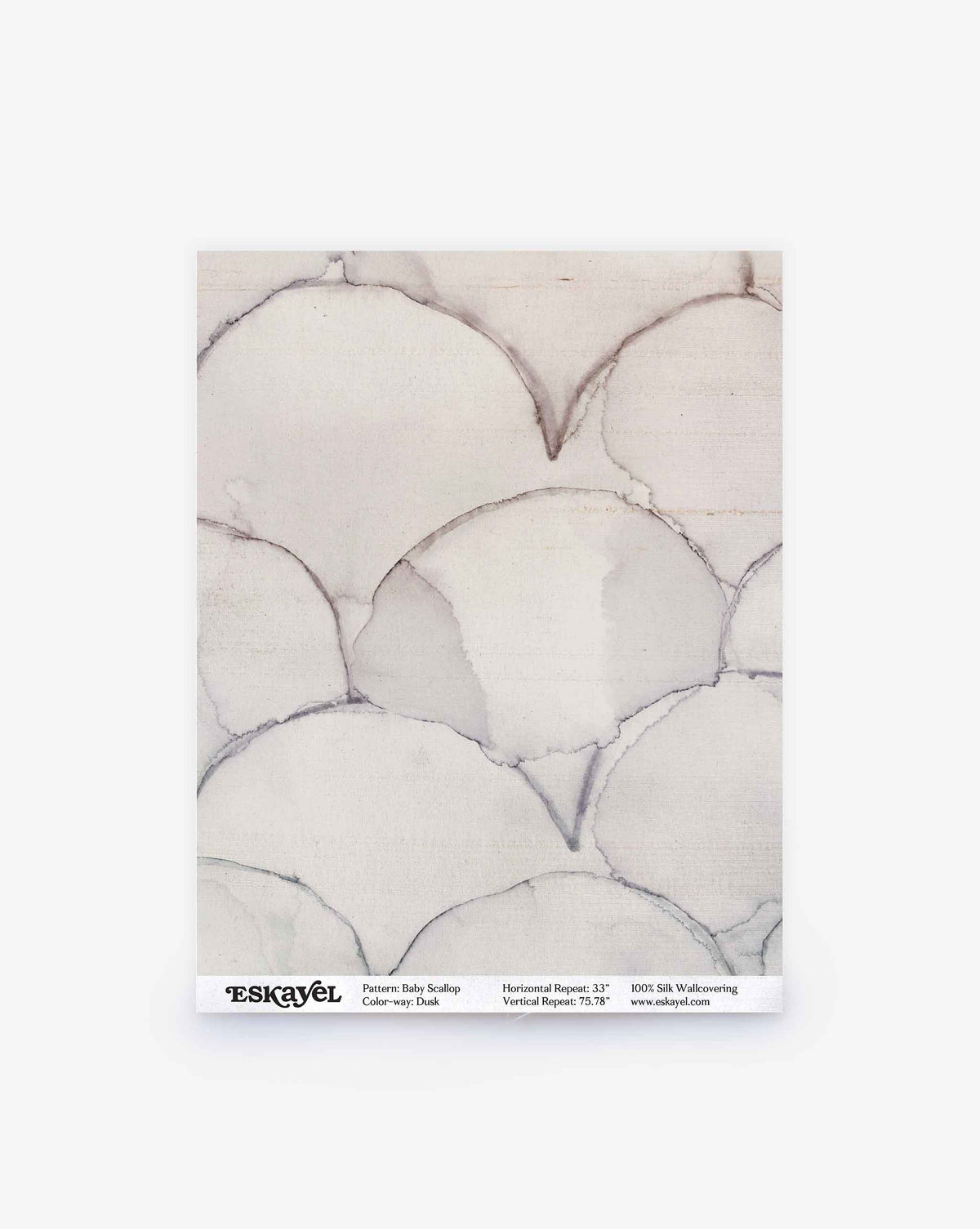 Order the Baby Scallop Silk Sample||Dusk to see its soft gray scallop pattern. View details and order your sample below.