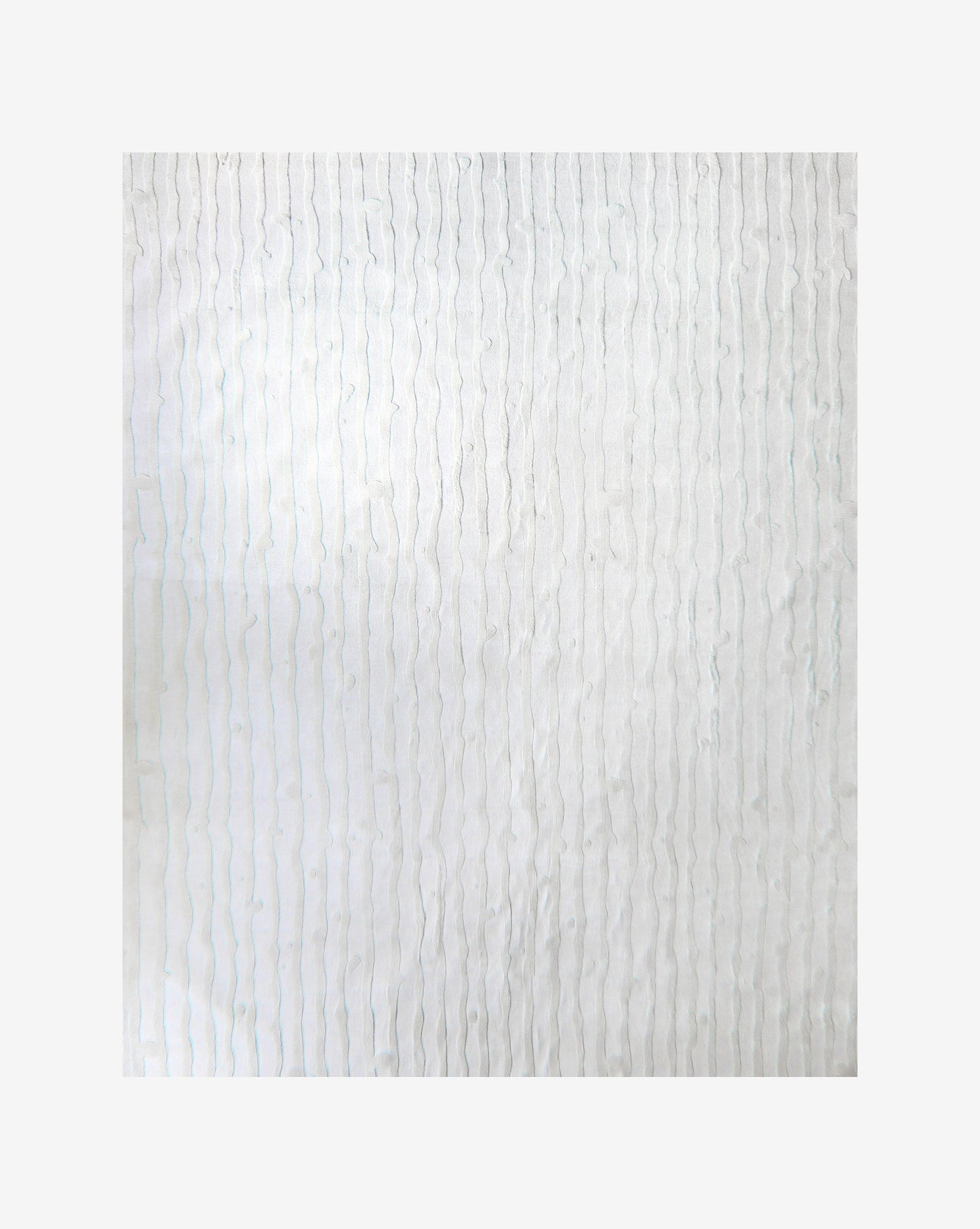 A Drippy Stripe Hand Knotted Rug 9' x 12'||Lefko White.