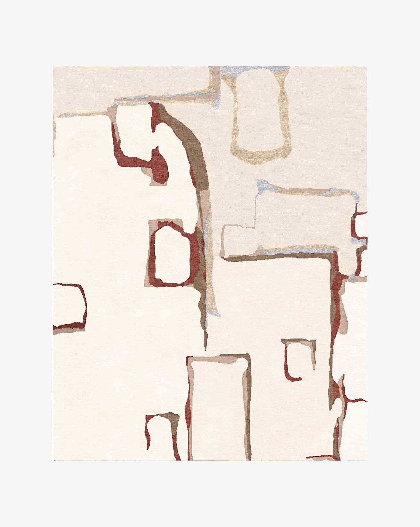 Eskayel’s Neighbors rug in Sienna offers a multi-hued colorway with pink undertones.