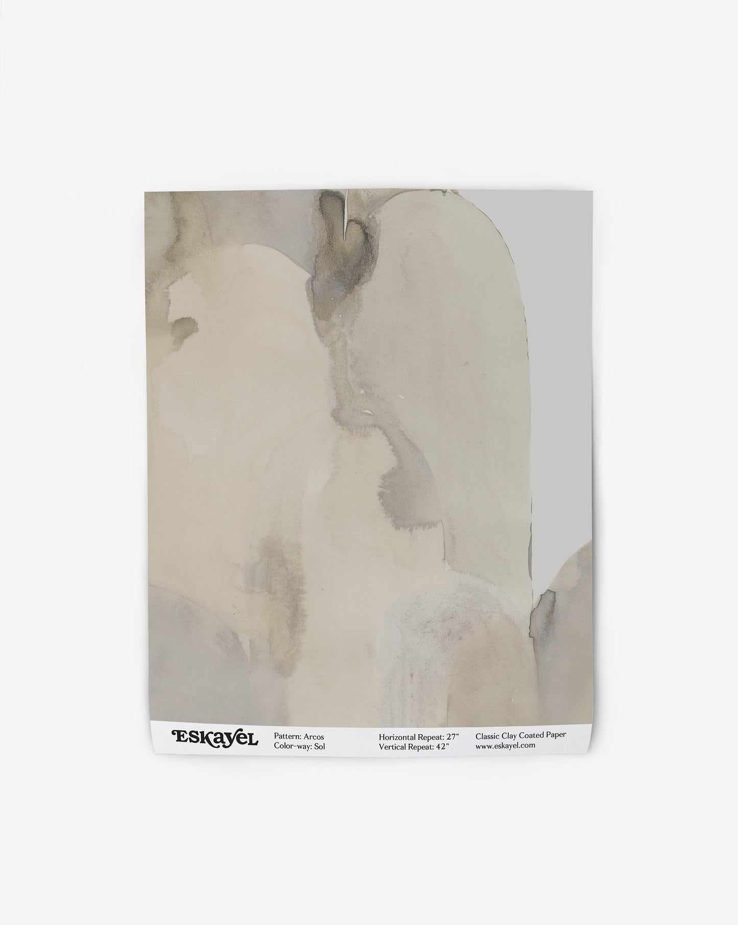 An Arcos Wallpaper Sample Sol sample on wallpaper