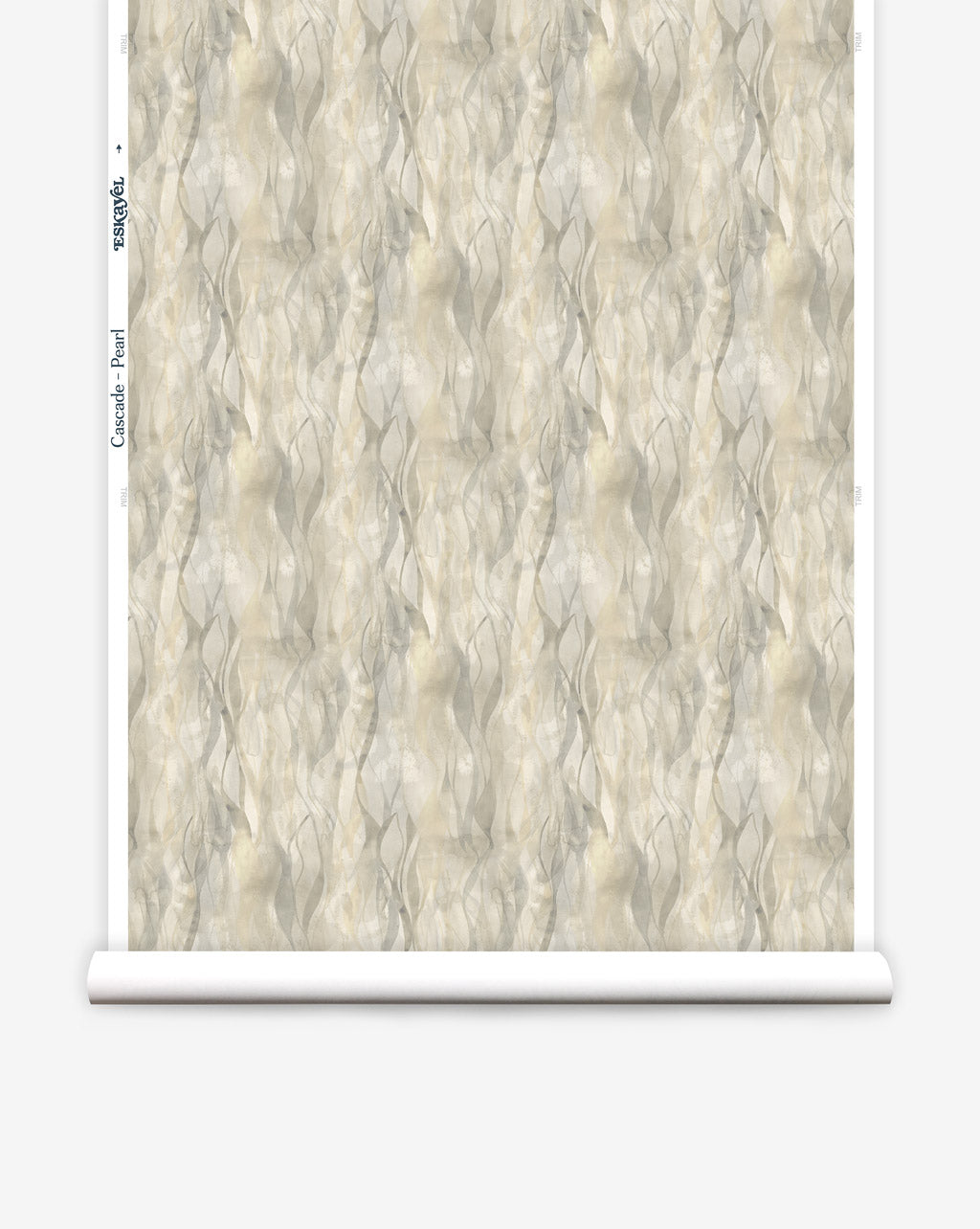 Eskayel's Cascade in the Pearl colorway is a luxurious custom wallpaper drawing together a blend of yellow hues.