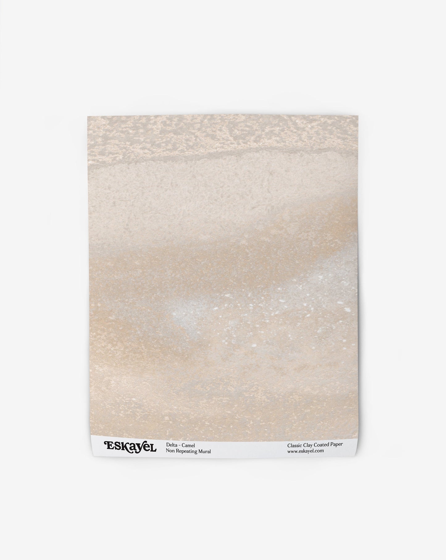 A small area from our Delta Wallpaper Mural in camel with beige hues.