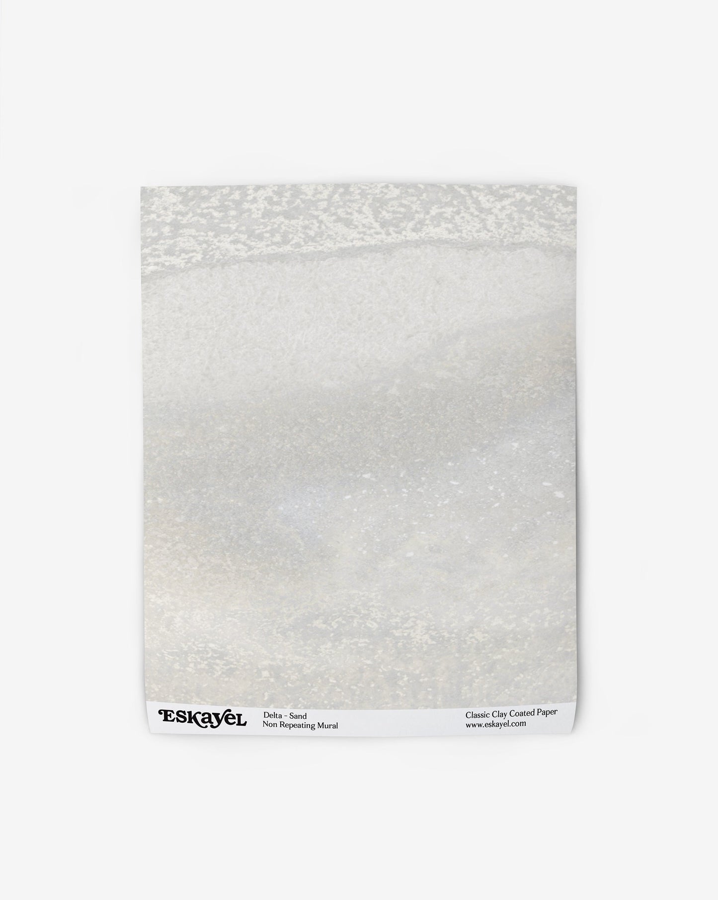 Delta Wallpaper Mural Sample in the color way sand in shades of yellow and beige.