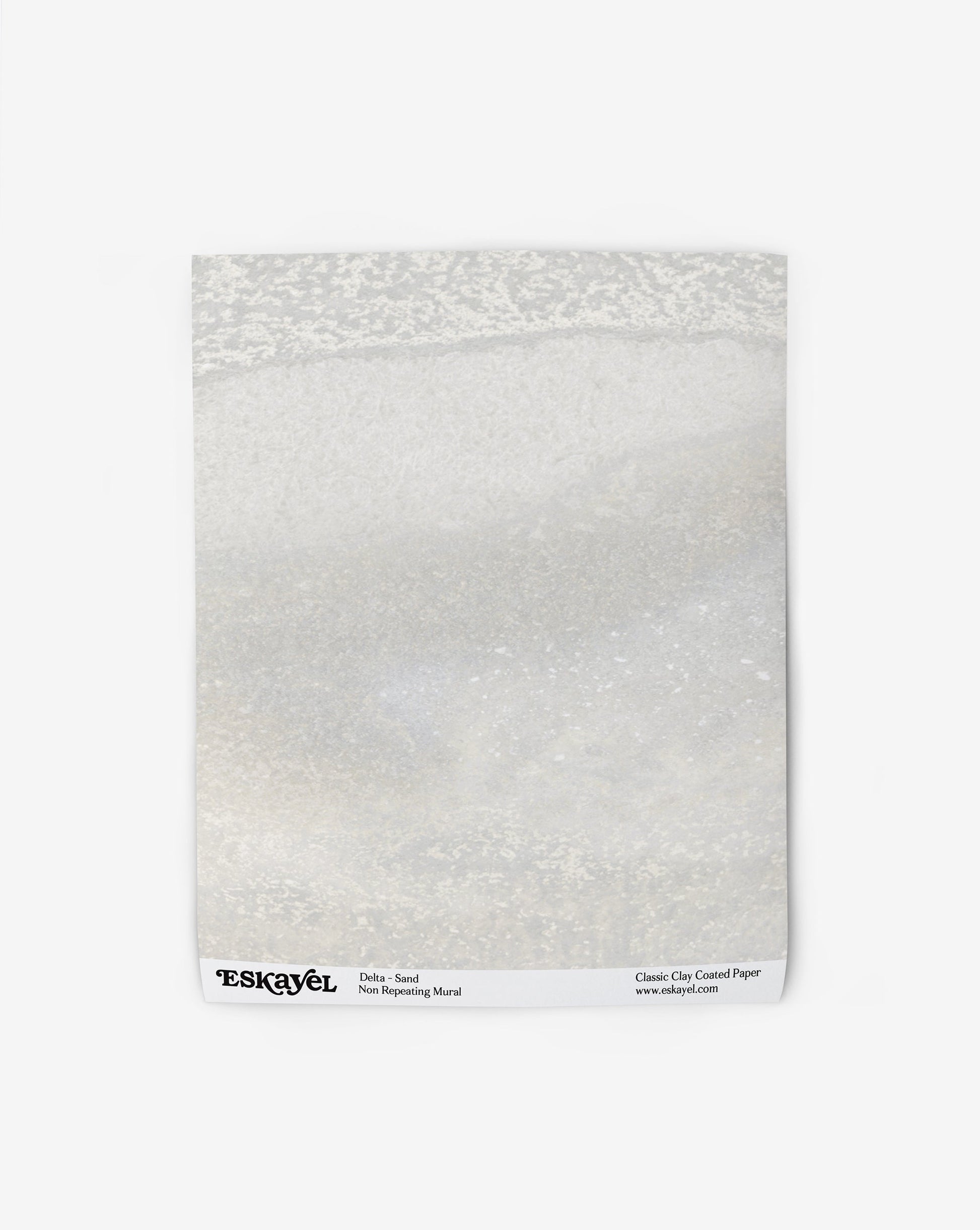 A small area from our Delta Wallpaper Mural in the colorway sand with yellow and beige hues.