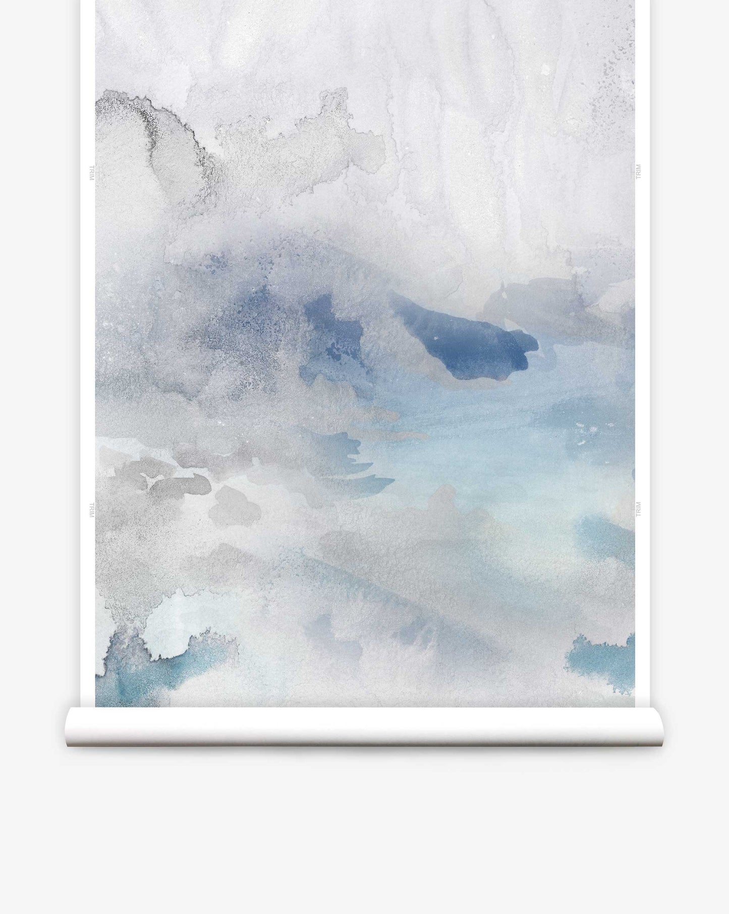 Eskayel’s Empyrean mural wallpaper in Air offer a colorway of purple and blue.