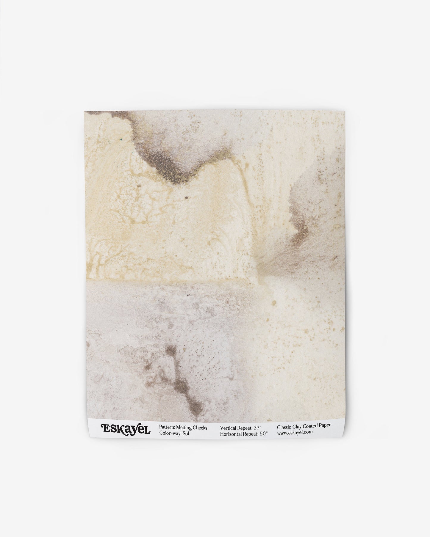 A Melting Checks Wallpaper Sample can serve as a sample