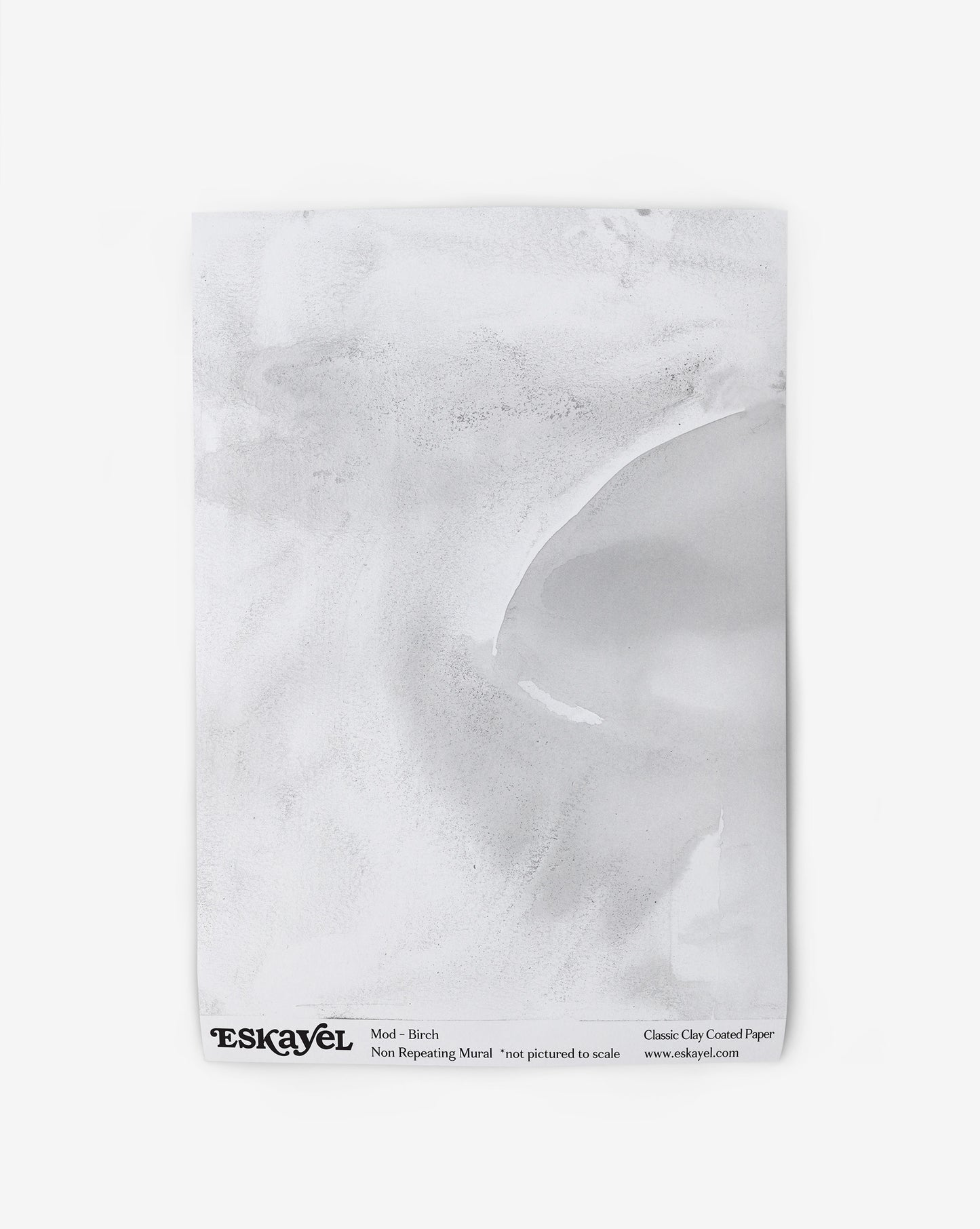 A white wallpaper with an image of Mod Mural Wallpaper Birch on it