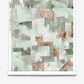 In Pieces wallpaper in Tourmaline, green blocks of pigment depict puzzle pieces.