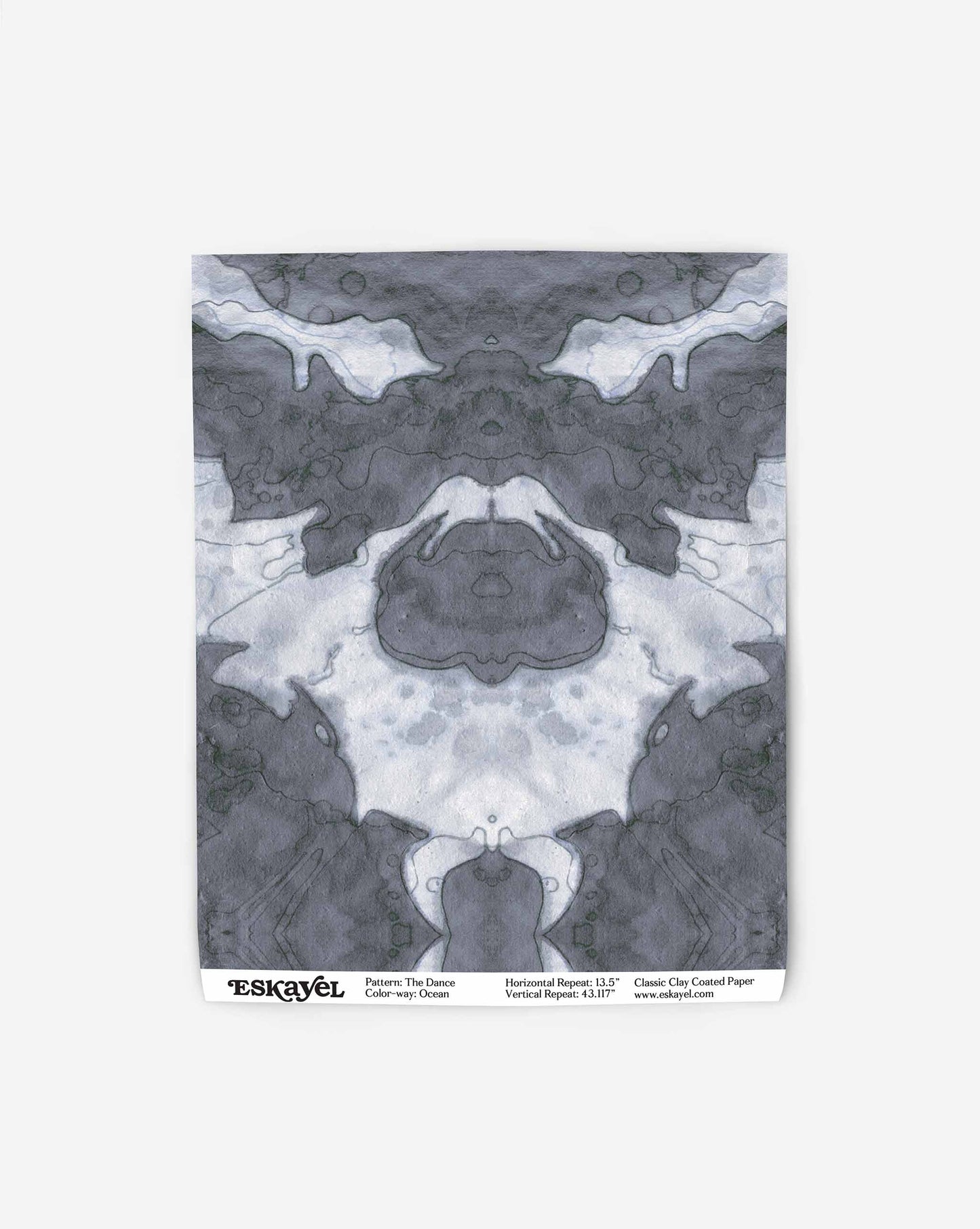 The Dance Wallpaper Ocean features a luxurious black and white marble design on wallpaper