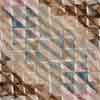 Triangle Checks Fabric||Camel