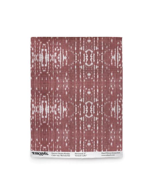 Omaha Kinship Grasscloth Sample or Morinda Ikat
