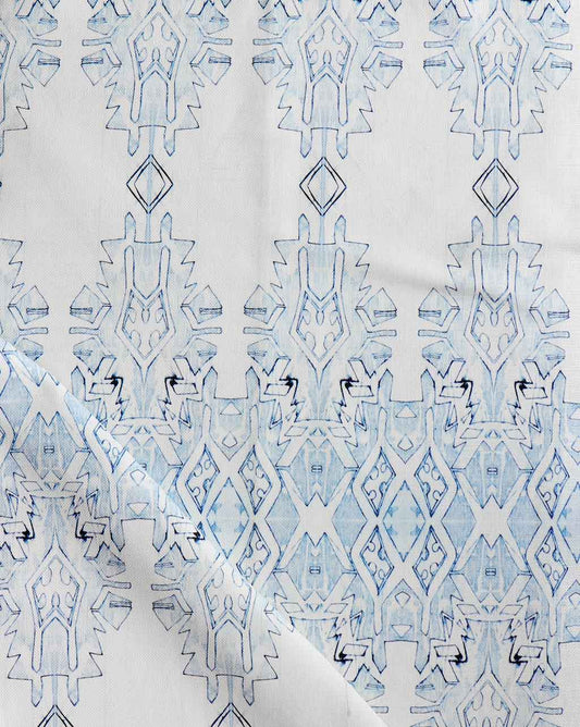 A Akimbo 2 Fabric Aura and white pattern on a fabric