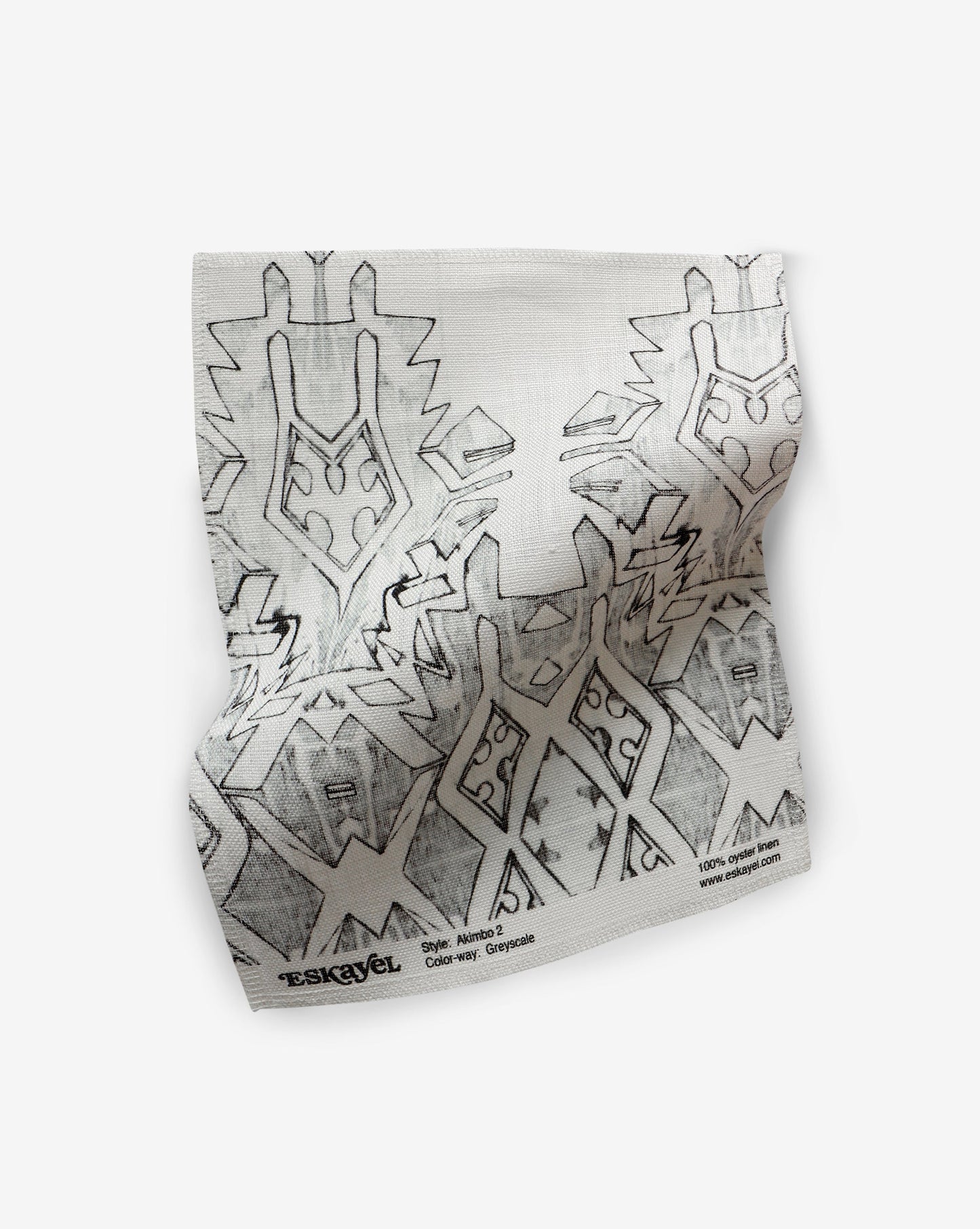 An Akimbo 2 Fabric Sample Greyscale drawing