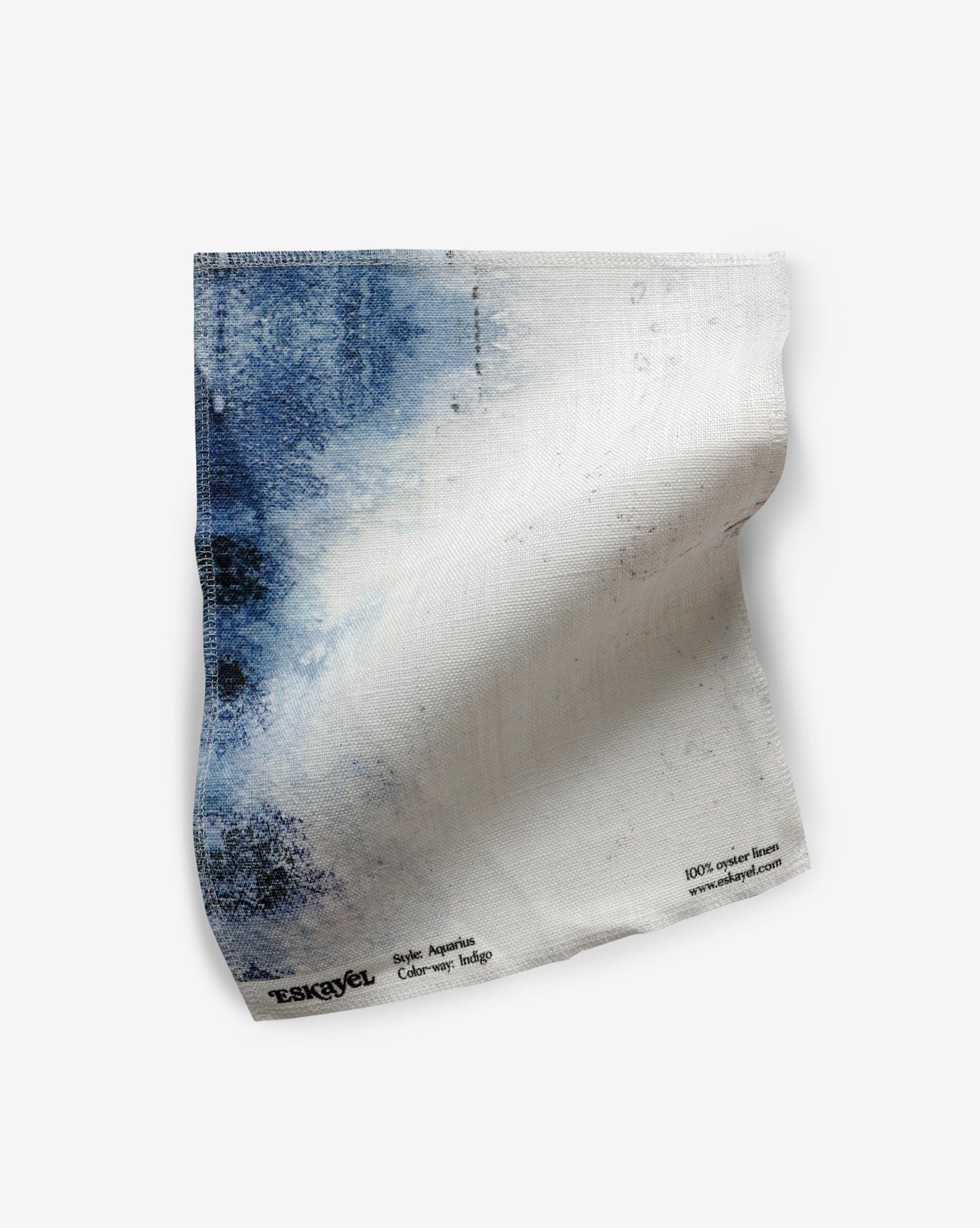 In order to order a sample of the Aquarius Fabric Sample||Indigo towel, please choose a white surface.