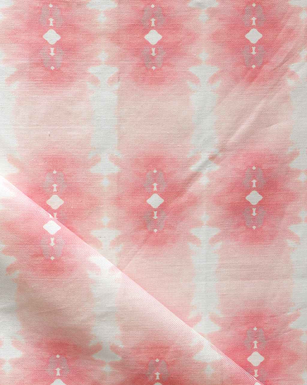 A close up of Areca Palms fabric, reminiscent of oceanic art
