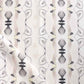 A white and grey Bali Stripe Fabric with a Sand pattern