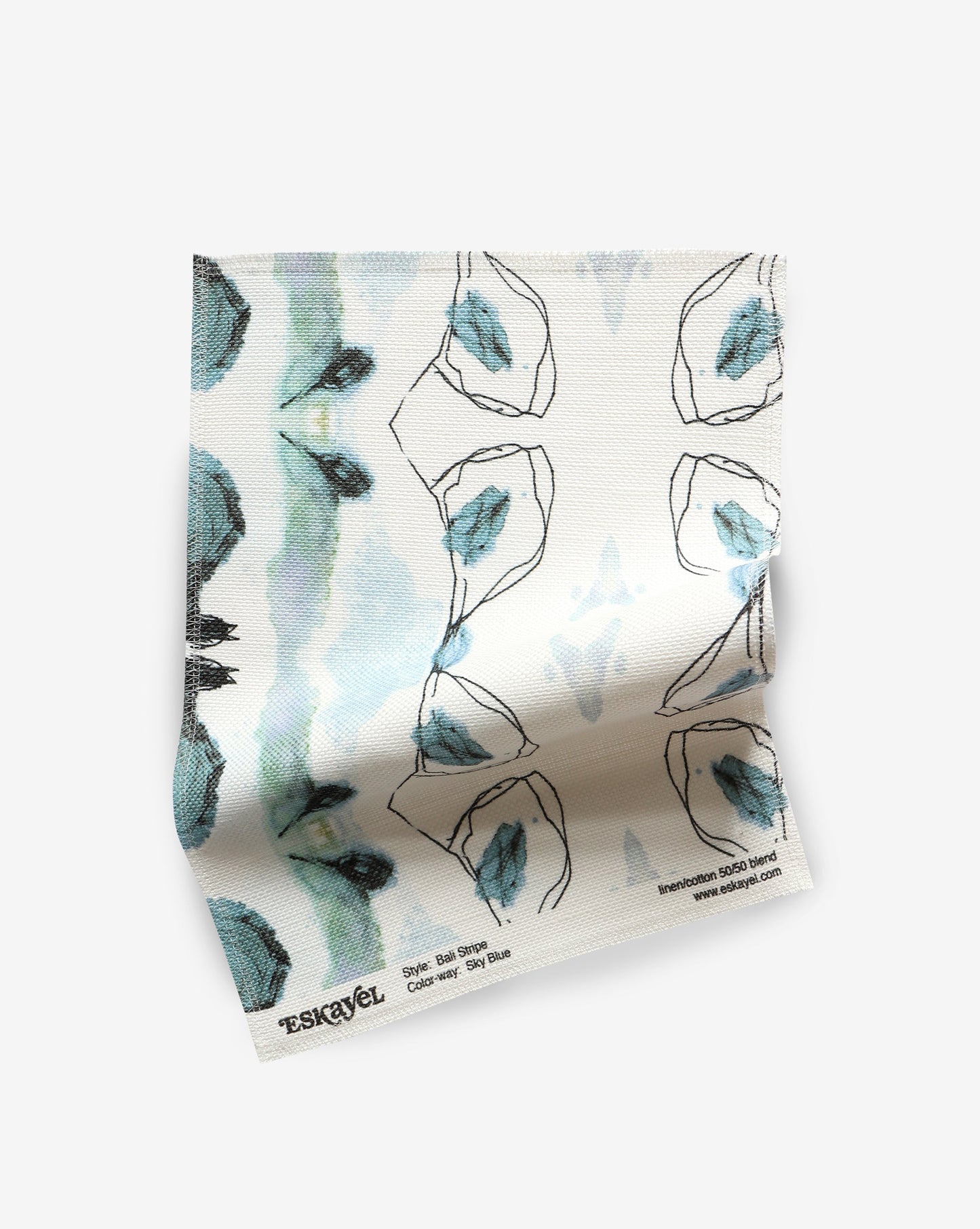 Bali Stripe Fabric Sample||Sky Blue