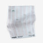 A white cloth with a green stripe from the Bamboo Stripe Fabric Coral range