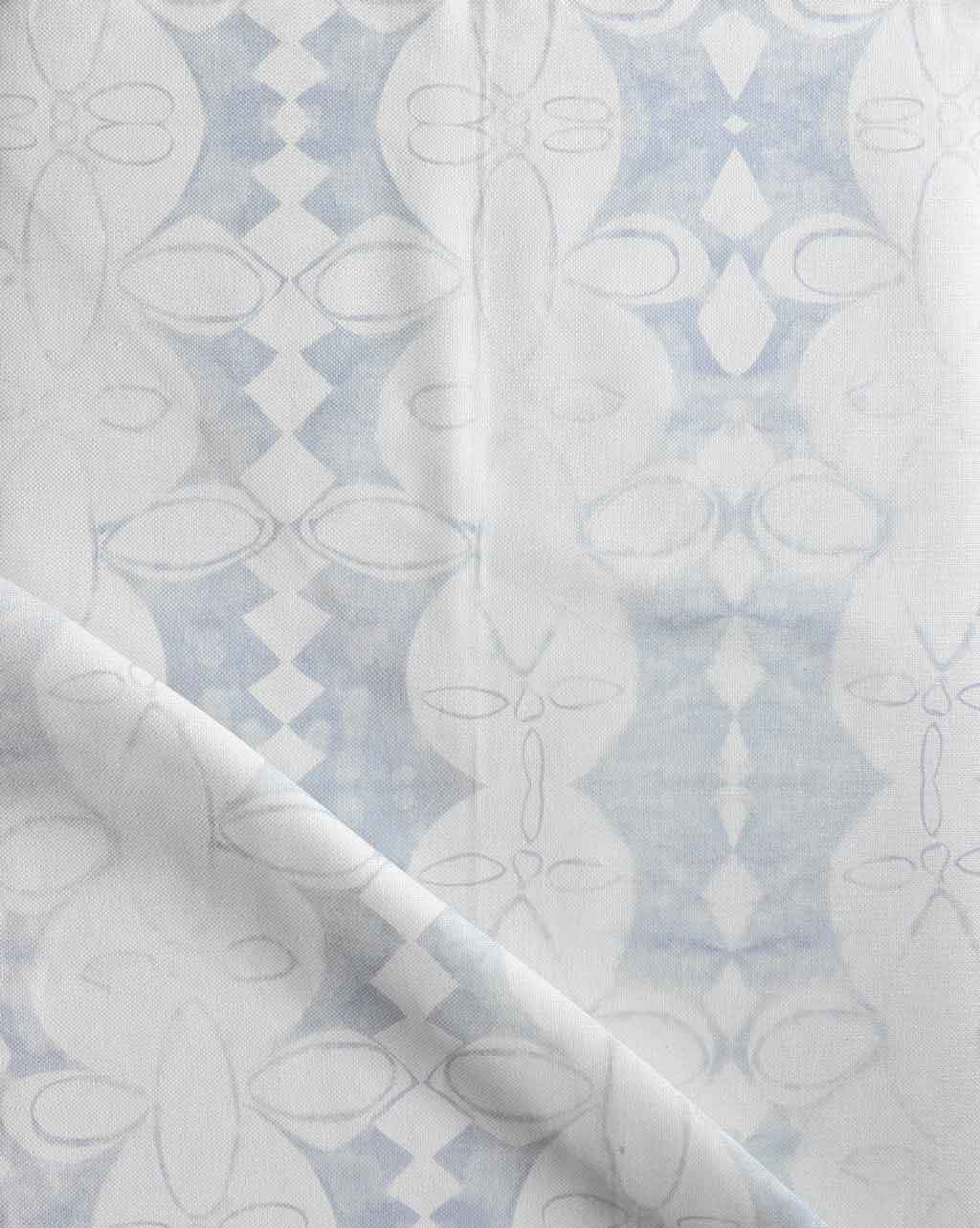 A Coconut Chine Fabric Mist with a design on it