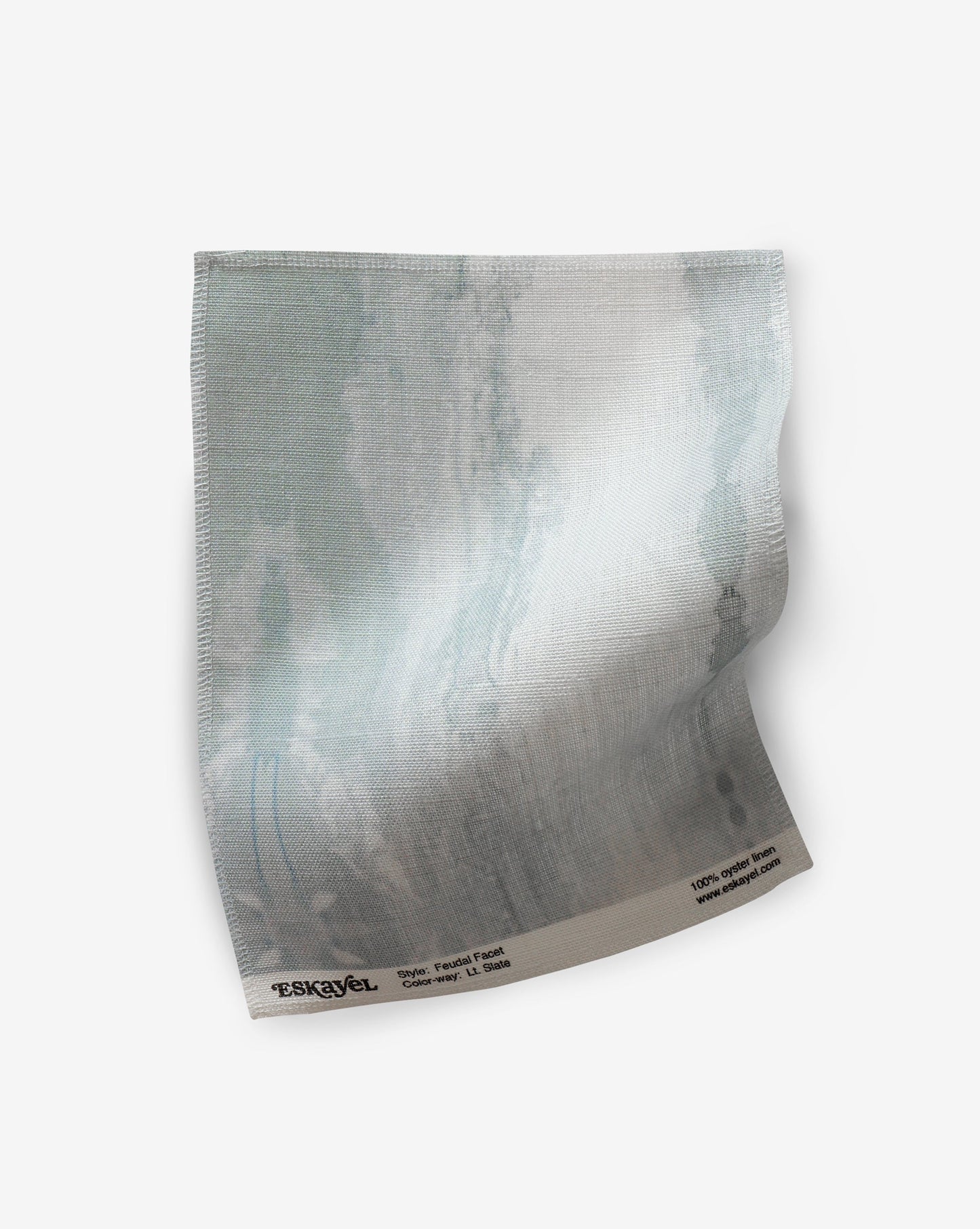 A Feudal Facet Fabric Sample Light Slate