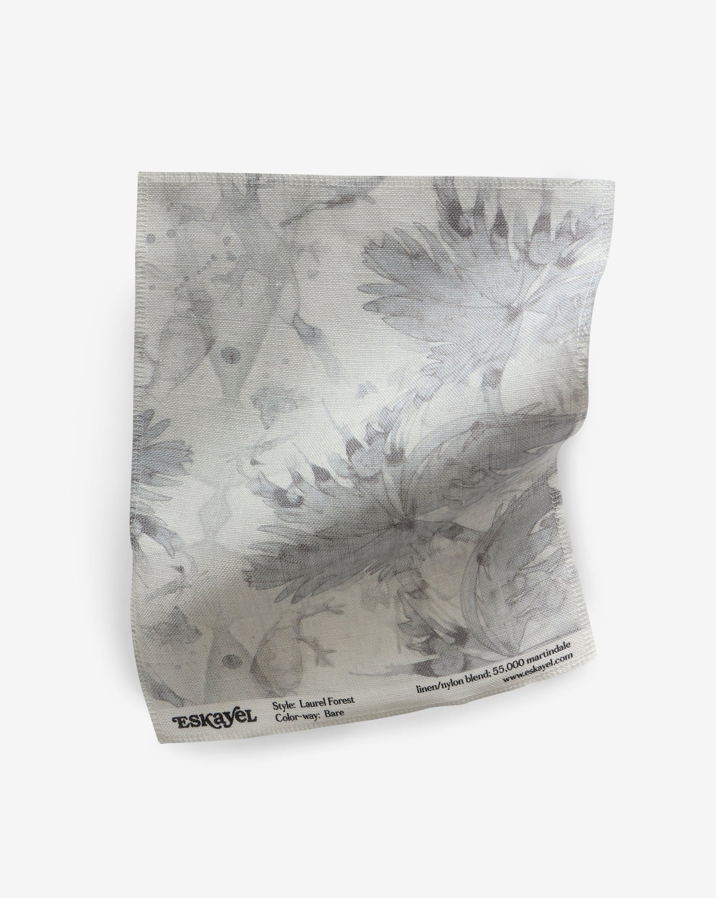 A Laurel Forest Fabric Bare fabric with a floral pattern on it