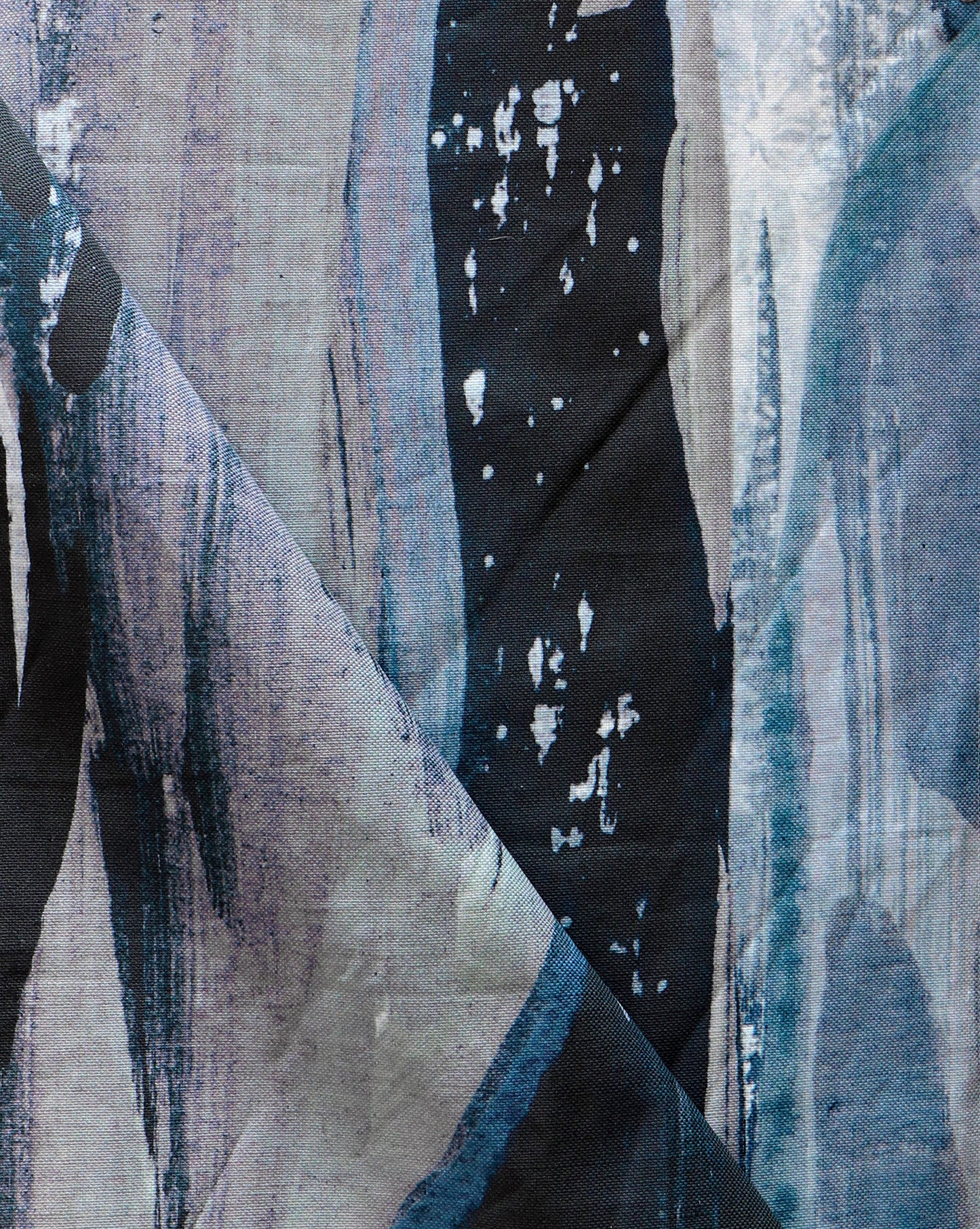 A close-up of a Majorelle Fabric Cyrrus blue fabric