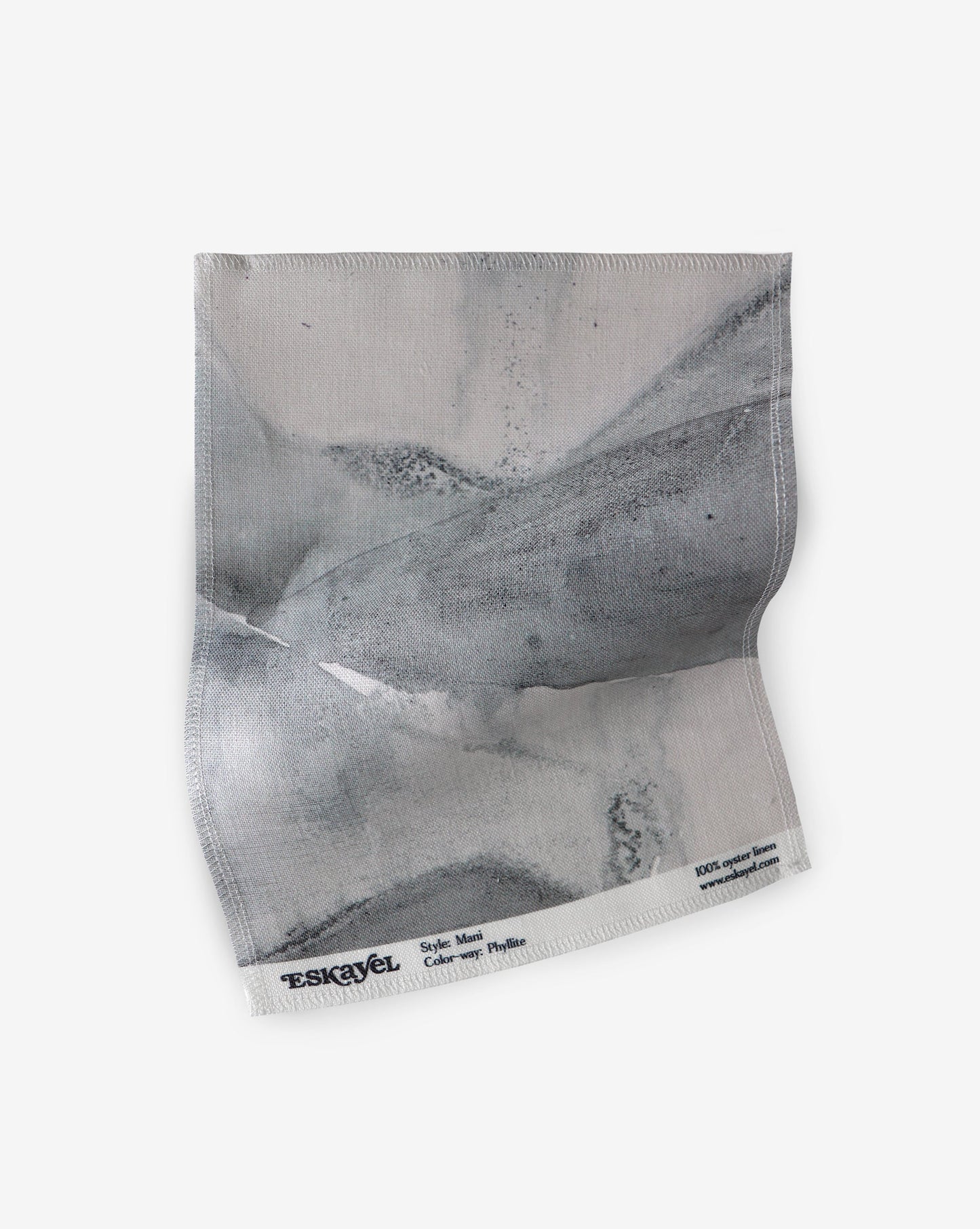 A Mani Fabric Sample Phyllite image, is printed on this paper