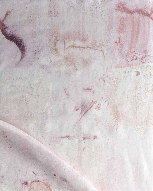 A close up of a luxurious Melting Checks Fabric Terracotta for modern interiors