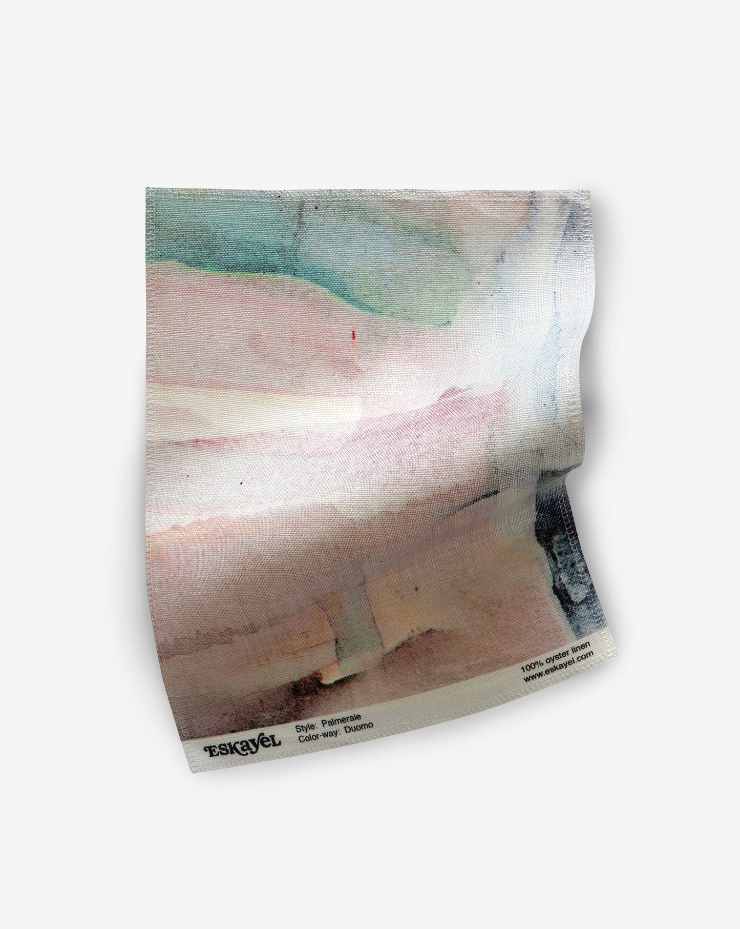 A Palmeraie Fabric Duomo with a watercolor painting on it