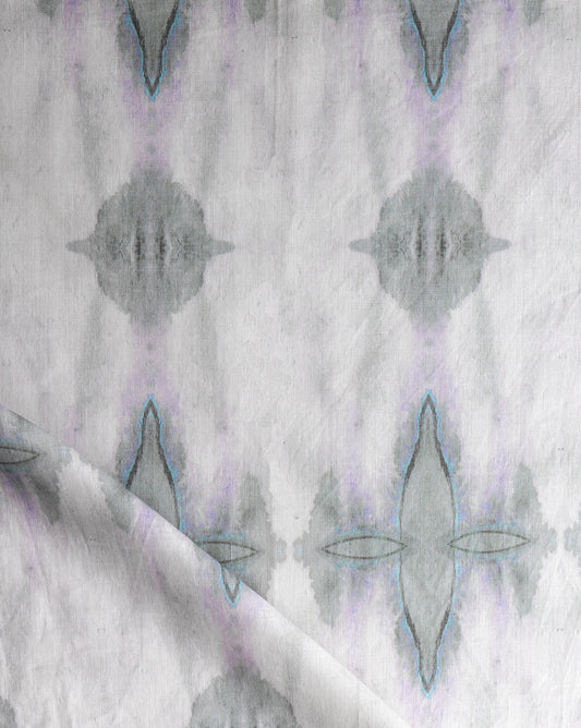 A white Ripple Fabric Amaranthine with a watercolor design