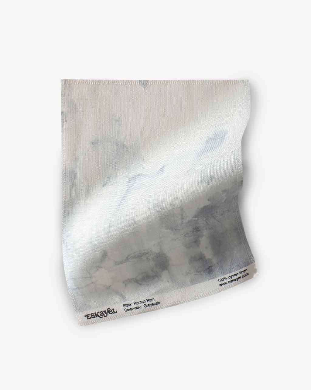 Roman Ram Fabric Sample||Greyscale