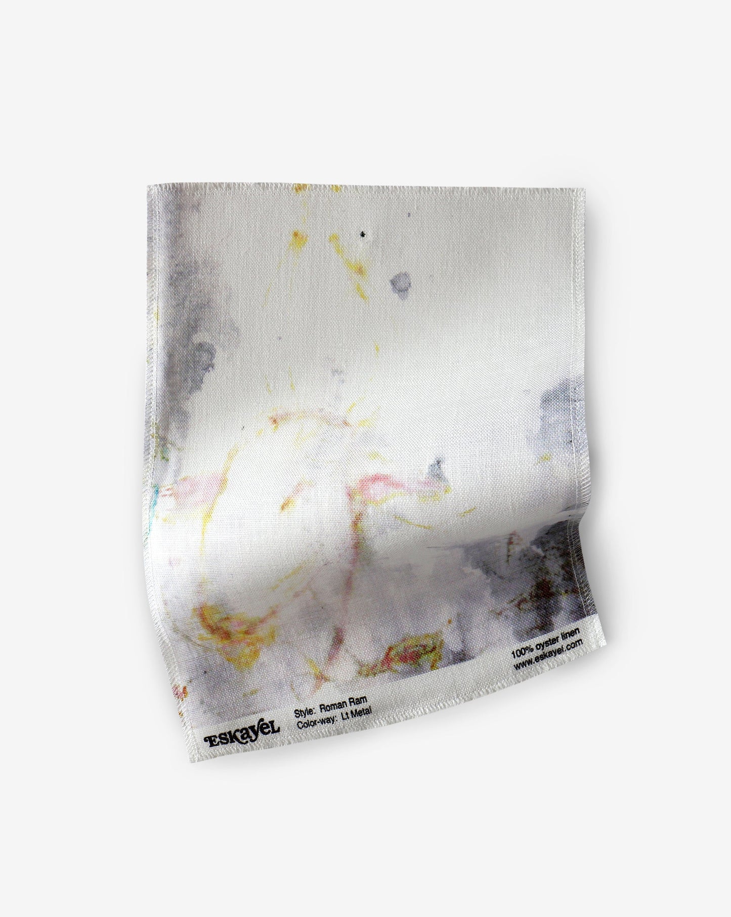 Roman Ram Fabric Sample||Light Metal