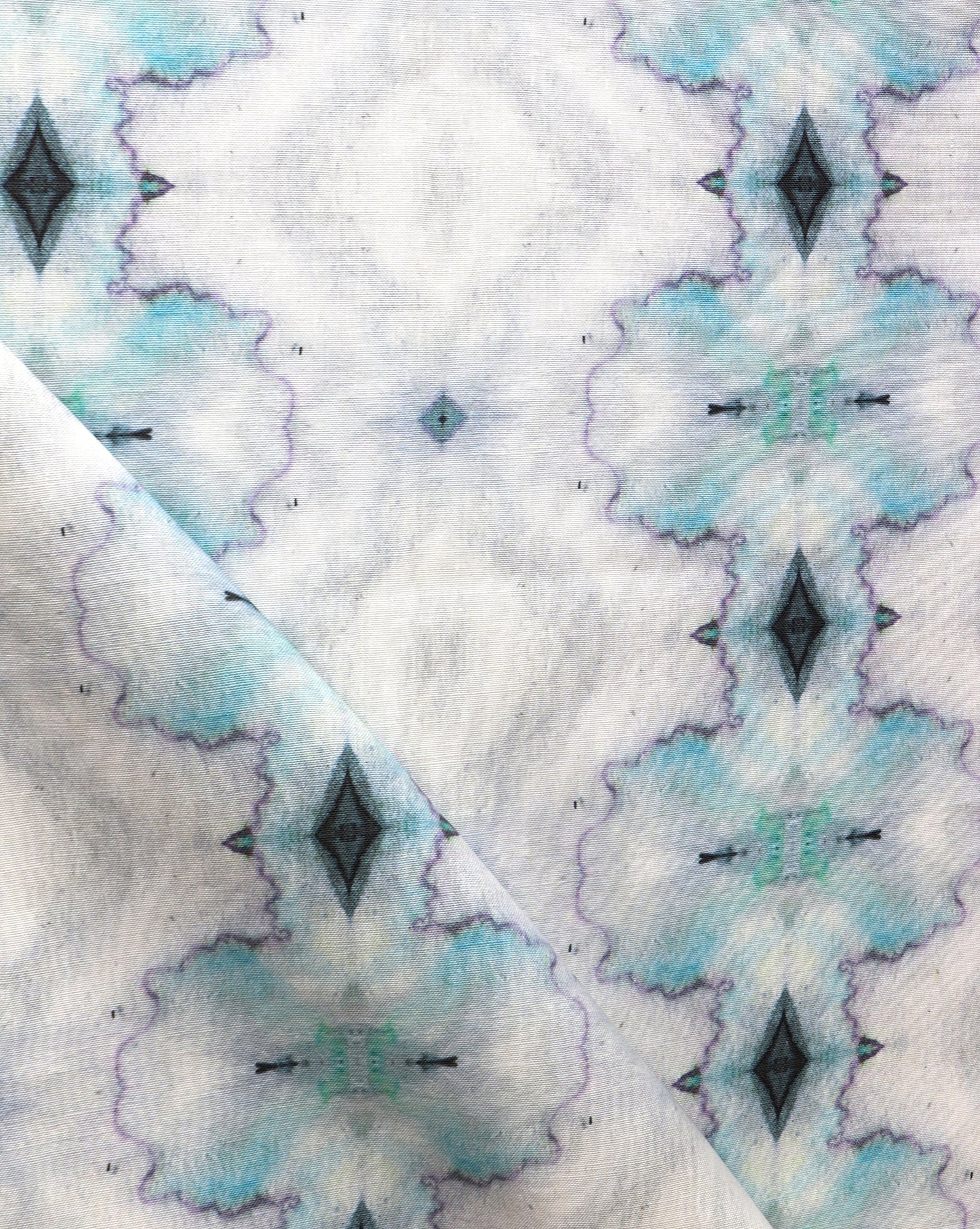 A close up of a blue and white Twinkle Fabric Pool from the Galaxy Collection