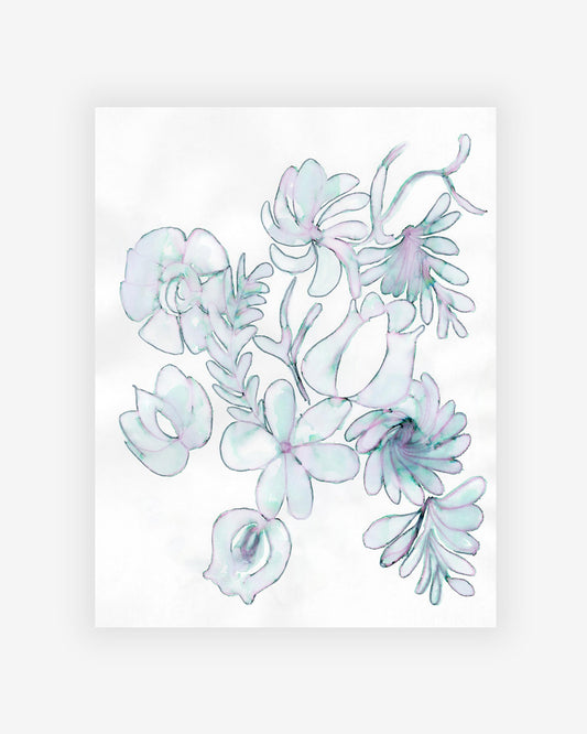 A Belize Blooms Print 3 of flowers by artist Eskayel