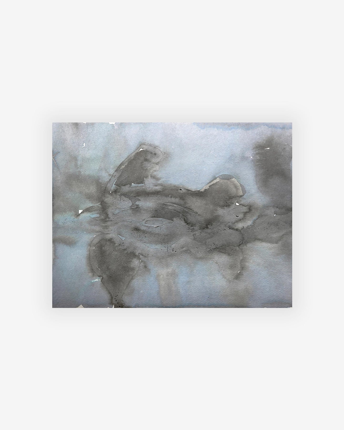 A watercolor painting of a Leatherback Turtle Print by the artist, Eskayel founder, on a white background